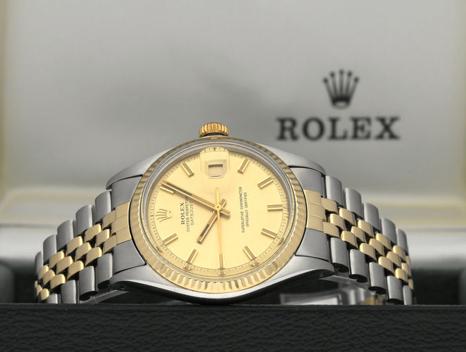 Montre Rolex Datejust 1601 - Montre 36 mm en or et acier (1973) 58 Facettes ROL/DJ1/1236