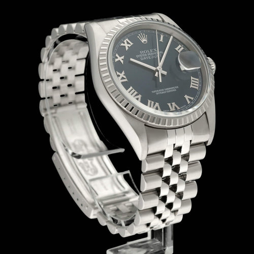Montre Rolex Datejust 16220 - Montre 36 mm en acier (2001) avec boîte et papiers 58 Facettes ROL/DJ1/1288