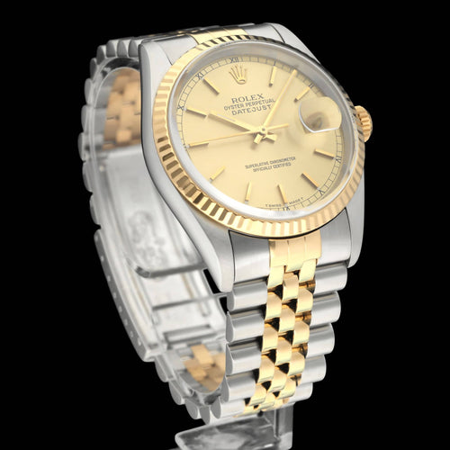 Montre Rolex Datejust 16233 - Montre automatique 36 mm acier/or (1991) 58 Facettes ROL/DJ1/1313