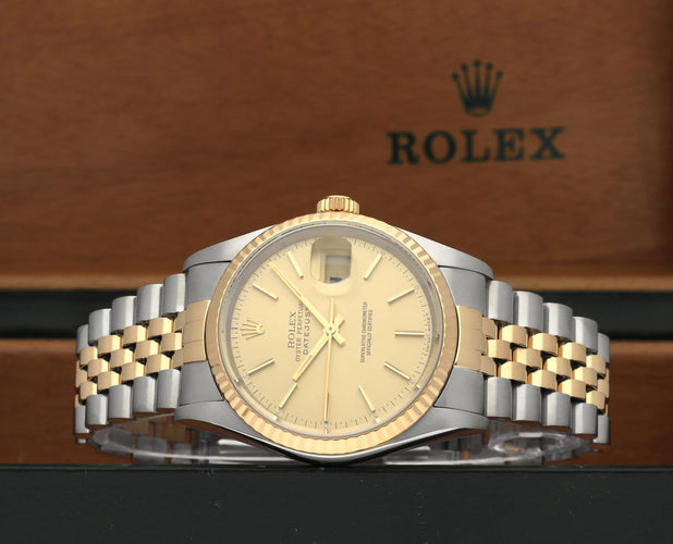Montre Rolex Datejust - Montre 16233 36 mm or et acier (1994) 58 Facettes ROL/DJ1/1319