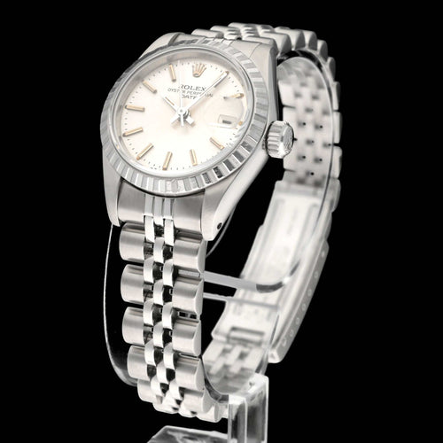 Montre Rolex Oyster Perpetual Lady Date - Montre dame automatique en acier 26 mm 58 Facettes ROL/LDJ/565