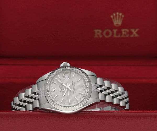 Montre Rolex Lady-Datejust - Montre dame réf. 69174 cadran Tapestry (1990) 58 Facettes ROL/LDJ/567
