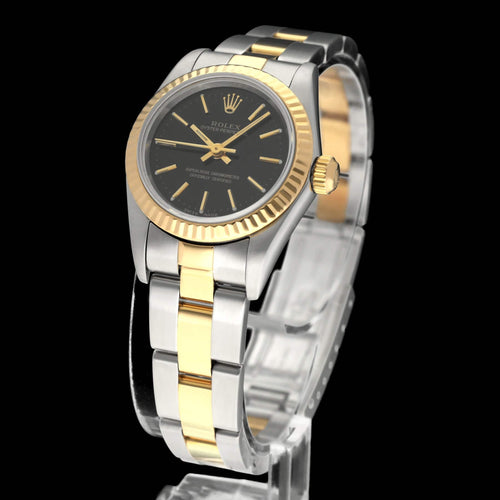Montre Rolex Oyster Perpetual Lady 26 - Montre en acier et or, réf. 76193 (2001) 58 Facettes ROL/OOP/200