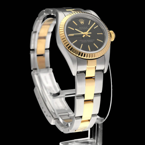 Montre Rolex Oyster Perpetual Lady 26 - Montre en acier et or, réf. 76193 (2001) 58 Facettes ROL/OOP/200