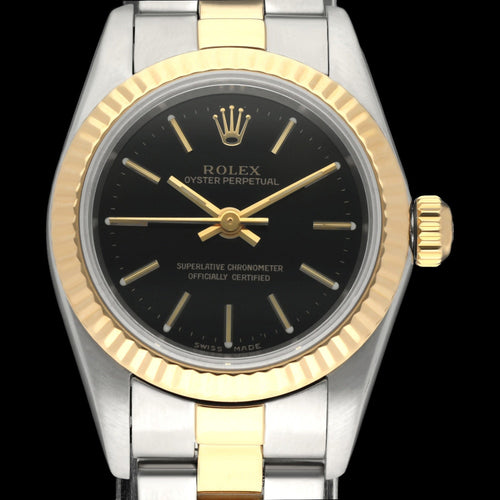 Montre Rolex Oyster Perpetual Lady 26 - Montre en acier et or, réf. 76193 (2001) 58 Facettes ROL/OOP/200