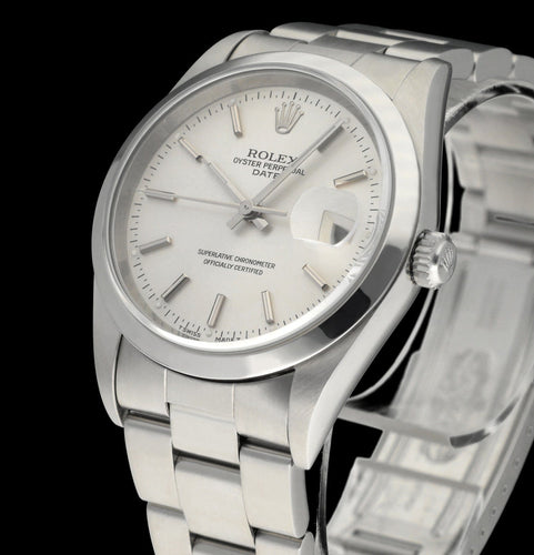 Montre Rolex Oyster Perpetual Date - Montre automatique réf. 15200 acier 34 mm (1999) 58 Facettes ROL/OPD/251