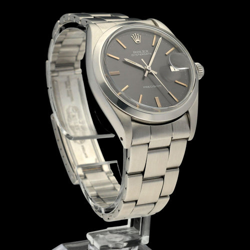 Montre Rolex Oyster Precision 6694 - Montre en acier, cadran lin gris-violet (1972) 58 Facettes ROL/OPR/156
