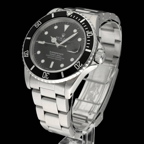 Montre Rolex Submariner Date 16610 - Montre automatique en acier (1991) 58 Facettes ROL/SUB/046