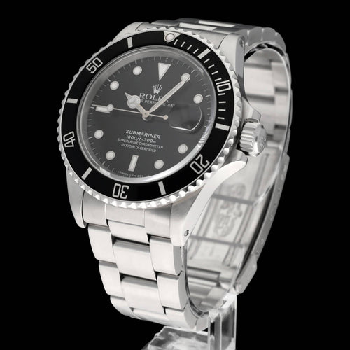 Montre Rolex Submariner Date - Montre 168000 (1988) 40 mm acier 58 Facettes ROL/SUB/048