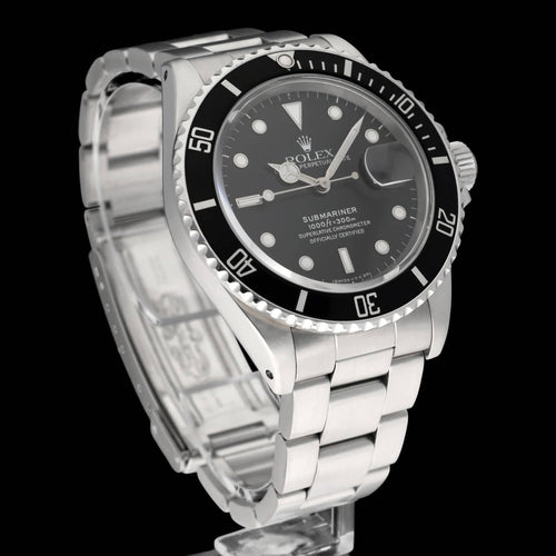 Montre Rolex Submariner Date - Montre 168000 (1988) 40 mm acier 58 Facettes ROL/SUB/048