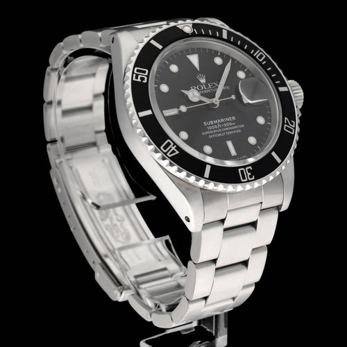 Montre Rolex Submariner Date - Montre 168000 (1988) 40 mm acier 58 Facettes ROL/SUB/048