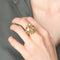 Bague 50 / Or Jaune / Diamants Bague « Dôme » en or jaune 18k et diamants 58 Facettes BO/220074