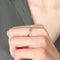 Bague 54.5 / Or Blanc / Diamants Bague "EVA" - Bague solitaire en or blanc 18k et diamant 0,10 ct 58 Facettes BO/220033 STA