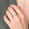 Bague 54.5 / Or Blanc / Diamants Bague "EVA" - Bague solitaire en or blanc 18k et diamant 0,10 ct 58 Facettes BO/220033 STA