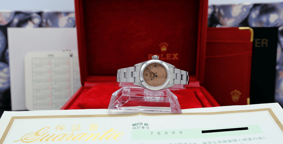 Montre Rolex Oyster Perpetual Lady 76080 - Montre 26 mm en acier 58 Facettes ROL/OOP/198