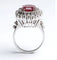Bague Bague en or blanc avec rubis birman 8,93 ct et diamants 58 Facettes 13417
