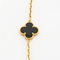 Collier VAN CLEEF & ARPELS - Magic Alhambra - Collier Sautoir, or jaune, onyx et nacre 58 Facettes