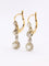 Boucles d'oreilles Dormeuses anciennes - Boucles d’oreilles en or 18k et platine serties de diamants 58 Facettes 1019.1