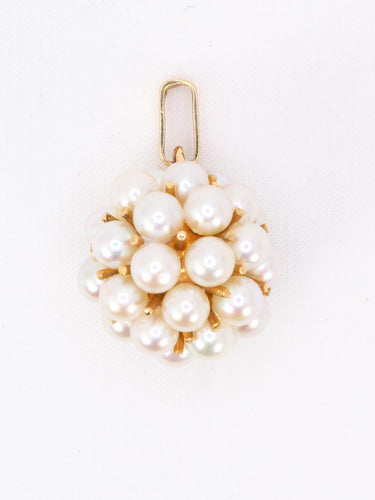 Pendentif Pendentif vintage boule de perles en or jaune 18 carats 58 Facettes 1099.4