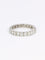 Bague 59 Alliance or blanc diamants ronds 2.4 carats 58 Facettes 1099.33