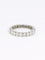 Bague 59 Alliance or blanc diamants ronds 2.4 carats 58 Facettes 1099.33