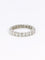 Bague 59 Alliance or blanc diamants ronds 2.4 carats 58 Facettes 1099.33