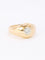 Bague 60 Bague jonc vintage en or jaune 18 carats avec diamant 0,5 ct 58 Facettes 1087.25