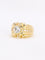 Bague 44.5 Bague vintage à godrons en or jaune 18 carats et diamants 58 Facettes 1111.3