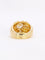 Bague 44.5 Bague vintage à godrons en or jaune 18 carats et diamants 58 Facettes 1111.3