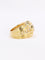 Bague 44.5 Bague vintage à godrons en or jaune 18 carats et diamants 58 Facettes 1111.3