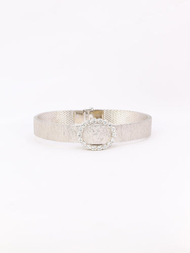 Montre André Col - Montre à secret en or blanc 18 carats et diamants 58 Facettes 1126.5