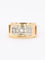 Bague 54 Bague pont en or jaune 18 carats et diamants taille rose 58 Facettes 973