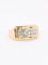 Bague 54 Bague pont en or jaune 18 carats et diamants taille rose 58 Facettes 973