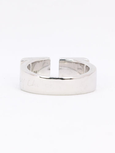 Bague 54 Omega My Choice - Bague chevalière en or blanc 18k et diamants 58 Facettes 1038.2