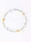 Bracelet Bracelet ligne en or blanc 18 carats avec citrines, péridots et topazes bleues 58 Facettes 1CA0000006/1