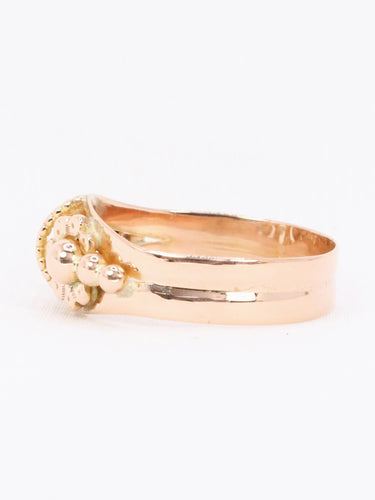 Bague 57 Bague fleur Art nouveau en or rose 18k 58 Facettes 1136.2