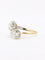 Bague 52 Bague toi et moi ancienne en or 18 carats et platine, diamants 2,60 ct 58 Facettes 1113.1
