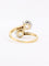 Bague 52 Bague toi et moi ancienne en or 18 carats et platine, diamants 2,60 ct 58 Facettes 1113.1