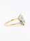 Bague 52 Bague toi et moi ancienne en or 18 carats et platine, diamants 2,60 ct 58 Facettes 1113.1