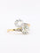 Bague 52 Bague toi et moi ancienne en or 18 carats et platine, diamants 2,60 ct 58 Facettes 1113.1
