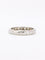 Bague 53 Alliance vintage sertie étoile en or blanc 18 carats et diamants 58 Facettes 1145.2