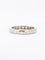 Bague 53 Alliance vintage sertie étoile en or blanc 18 carats et diamants 58 Facettes 1145.2