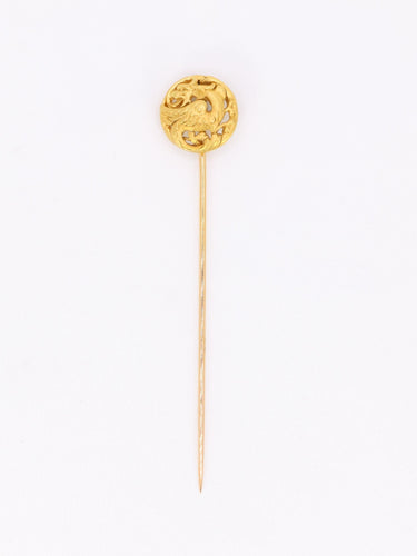 Noury (attribué à) - Épingle à cravate chimère en or jaune 18 carats 58 Facettes 1159.6