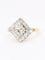 Bague 53 Bague losange en or jaune et platine, diamants taille ancienne 1,07 ct 58 Facettes 1163.9