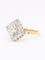 Bague 53 Bague losange en or jaune et platine, diamants taille ancienne 1,07 ct 58 Facettes 1163.9