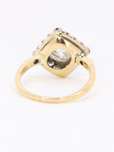 Bague 53 Bague losange en or jaune et platine, diamants taille ancienne 1,07 ct 58 Facettes 1163.9
