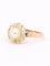 Bague 53 Bague marguerite ancienne en or rose 18 carats, perle et diamants 58 Facettes 1174.5