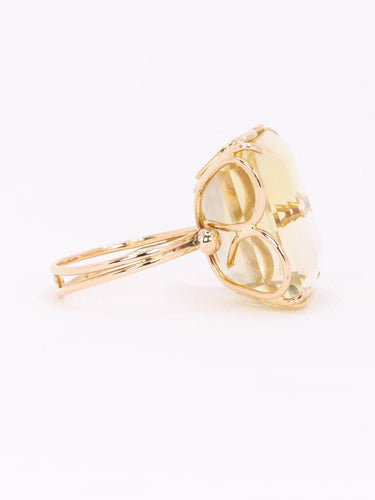 Bague 55.5 Bague cocktail citrine en or jaune 18 carats 58 Facettes 1CA0000063/1