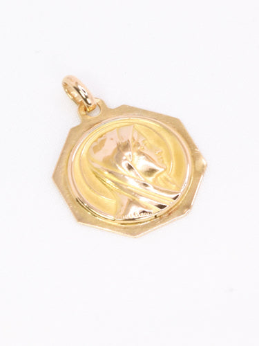 Pendentif Paul Brandt - Pendentif médaille Art déco en or jaune 18 carats 58 Facettes 1CA0000005/1