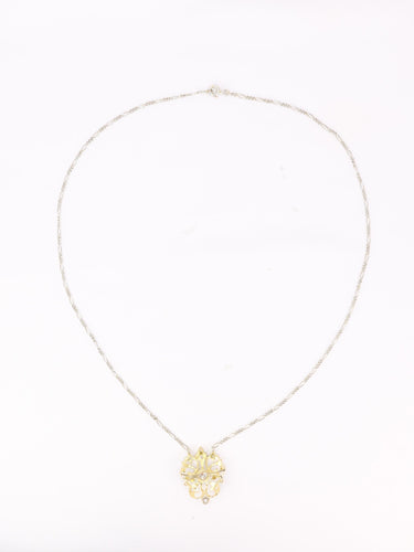 Collier Belle Époque - Collier en or blanc et jaune avec diamants taille ancienne 58 Facettes 1CA0000004/1 BIS